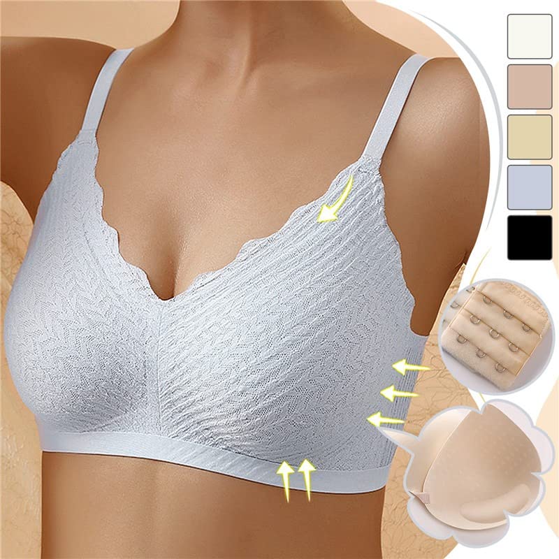 Women's seamless non-wired bra – comfortable lace support