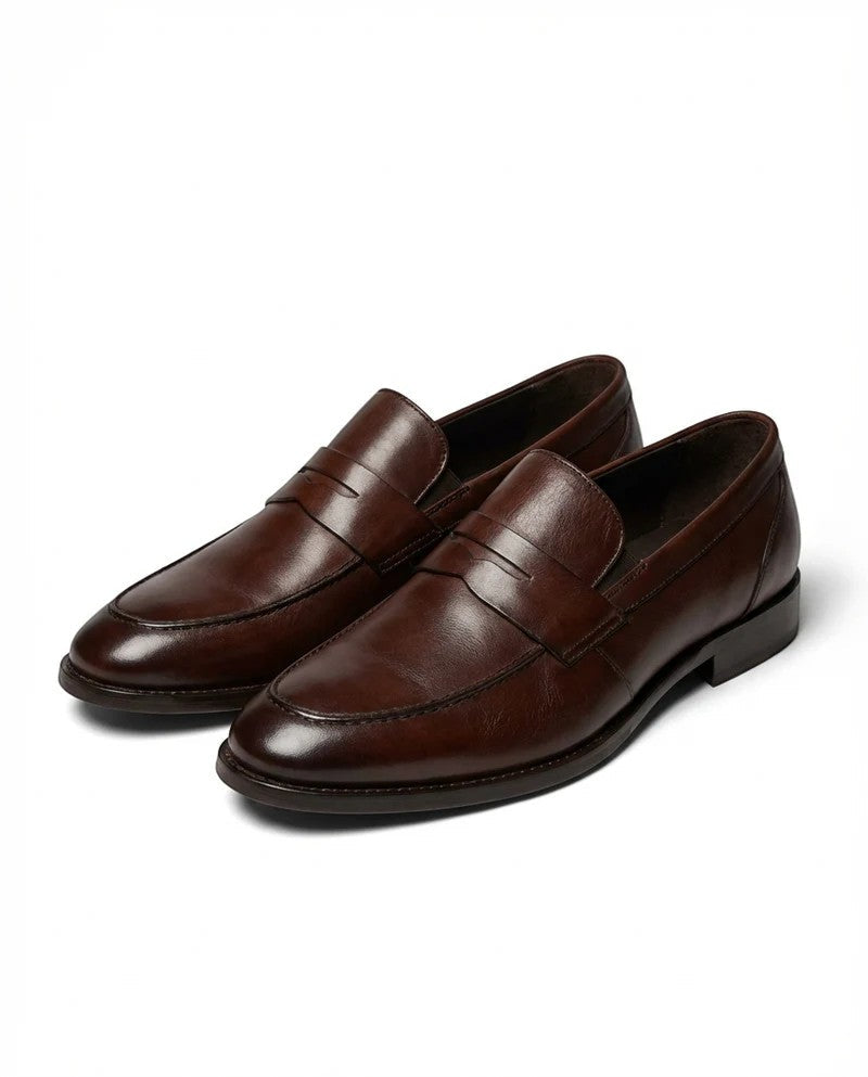 Men's leather loafers – Pointed toe, laceless