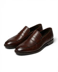 Men's leather loafers – Pointed toe, laceless