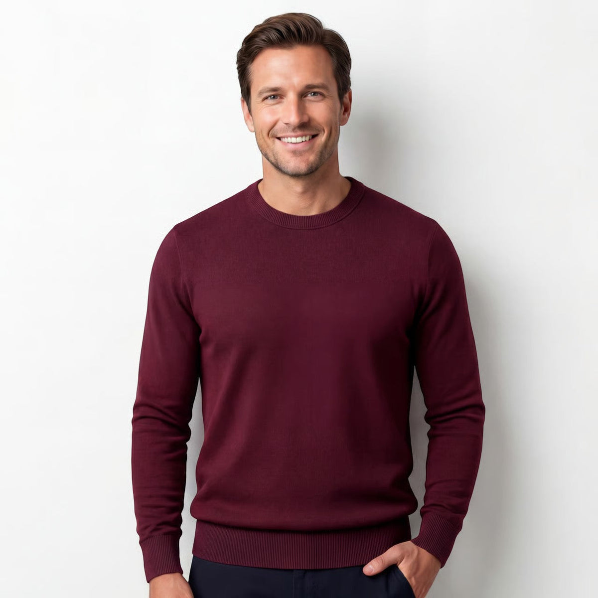 Men's Slim Fit Sweater – Minimalist Casual Sweater