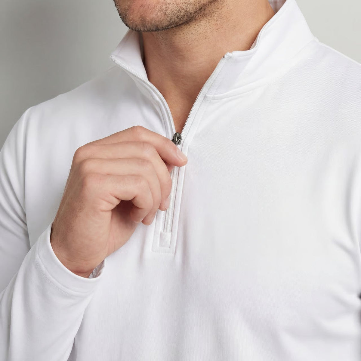 Men's Quarter Zip Long Sleeve – Minimalist Athletic Layer