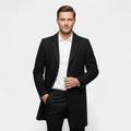 Calder Mayne | Men's Wool Coat – Long Classic Cut Trench
