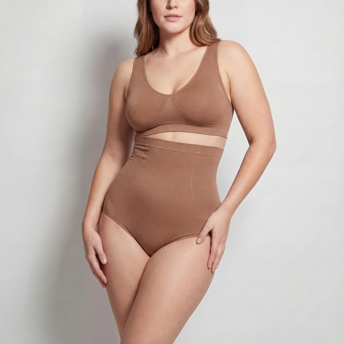 Women's nylon shaping underwear – High-waisted sculpting cut