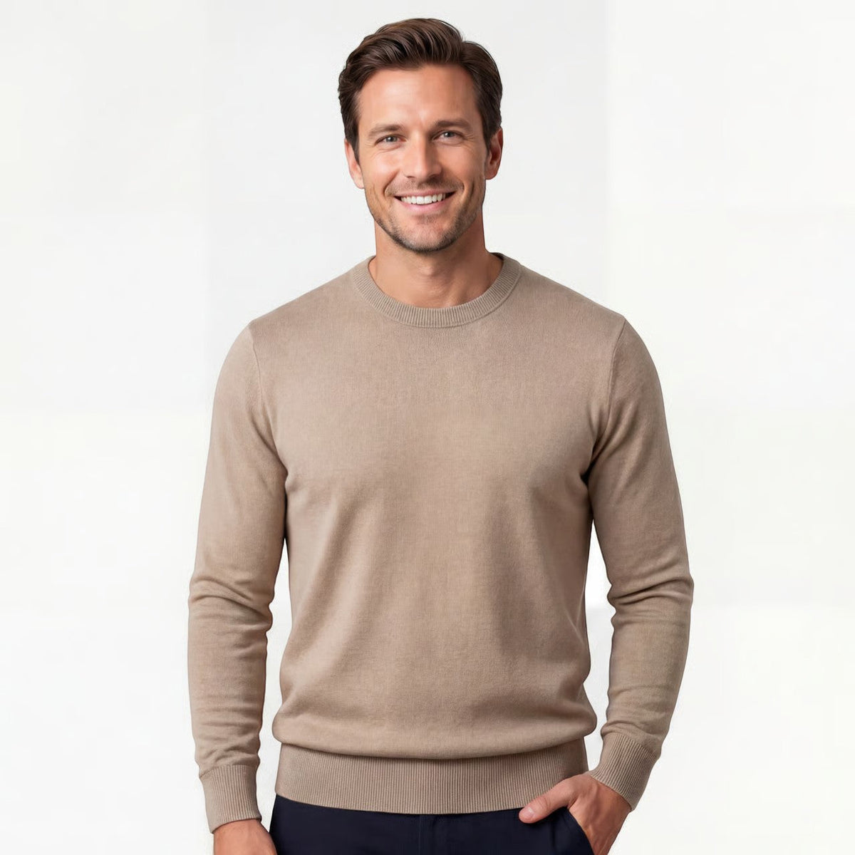 Men's Slim Fit Sweater – Minimalist Casual Sweater