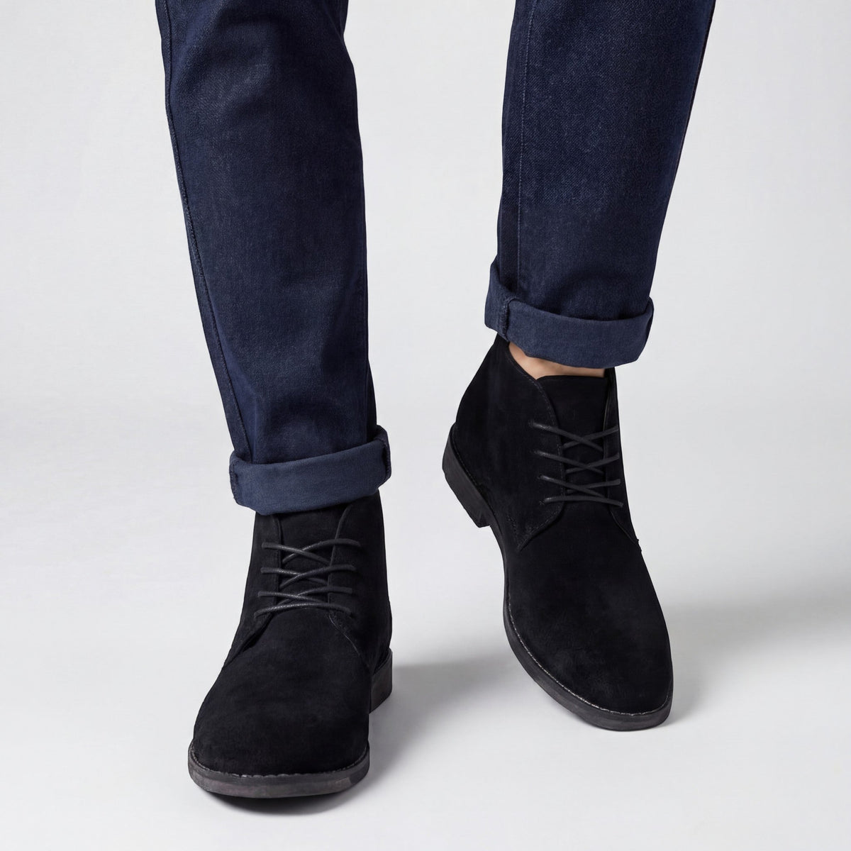 Men's High Suede Boots – Robust, Versatile, Timeless