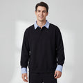 Men's fleece-lined knit sweatshirt – relaxed fit