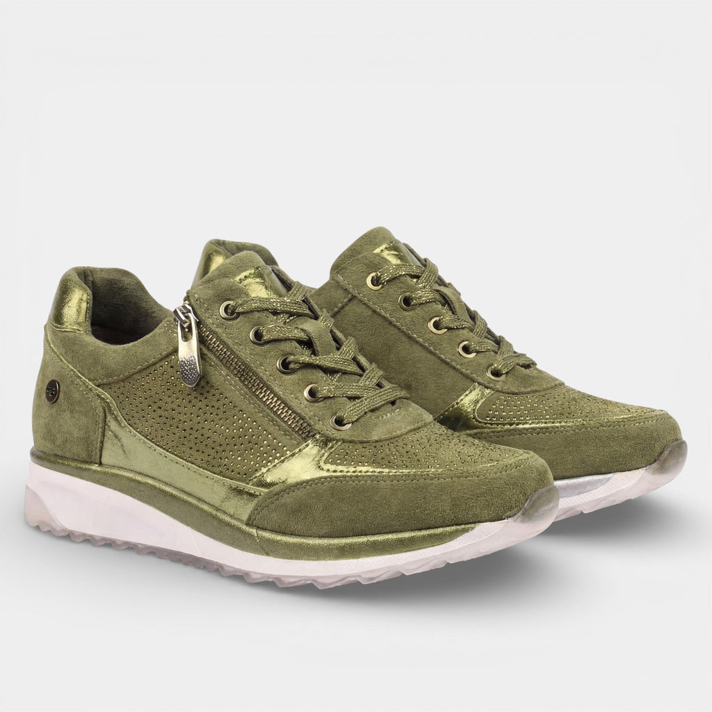 Calder Mayne | Women's Leather Platform Sneakers