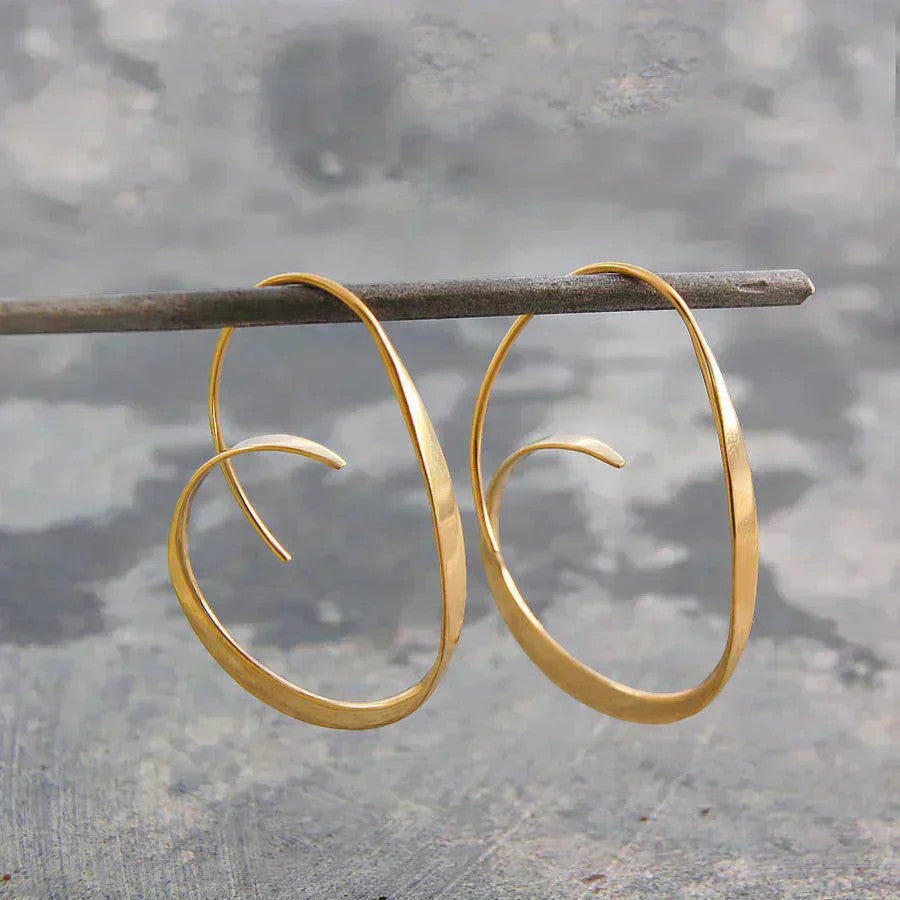 Calder Mayne | Women's Spiral Hoop Earrings