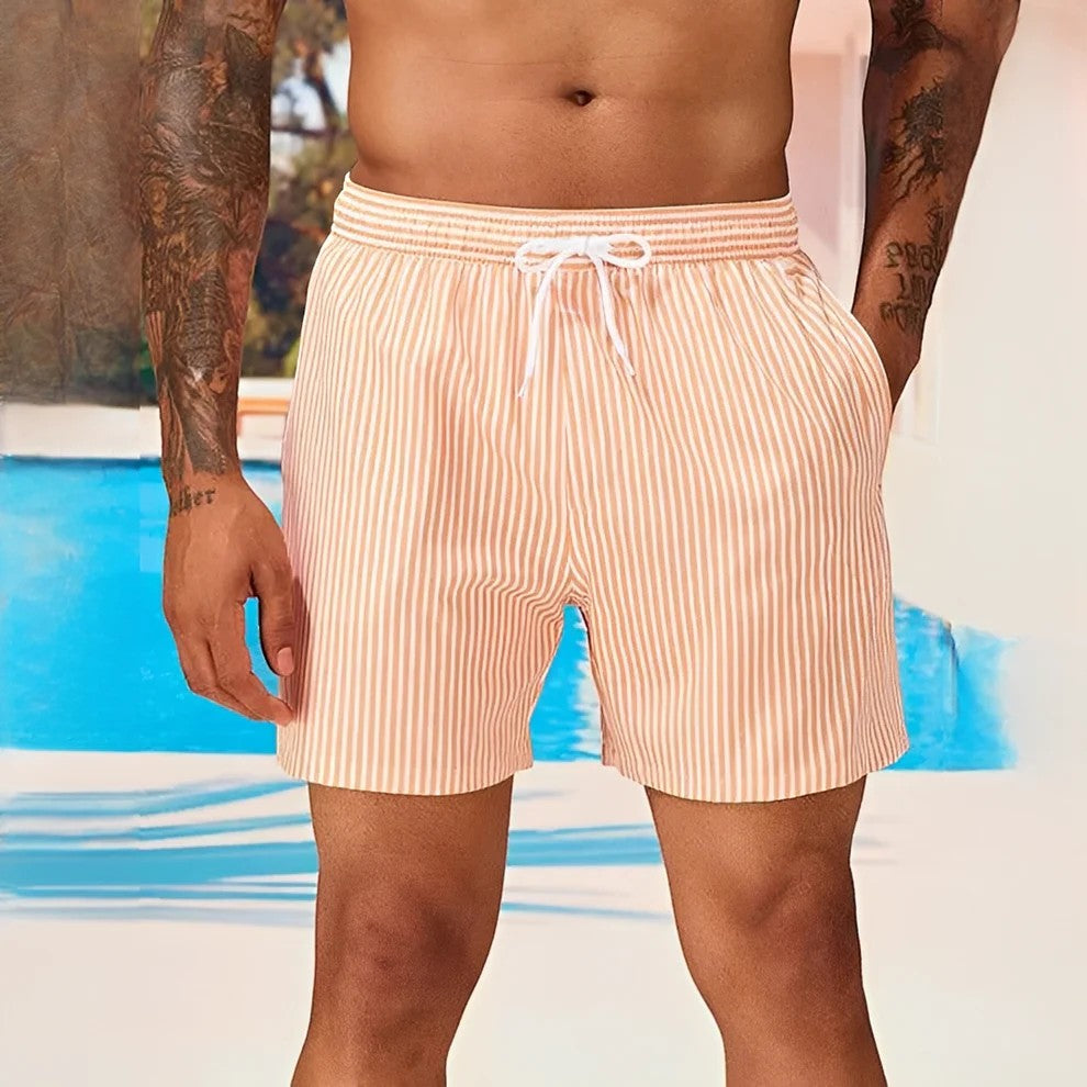 Men's lightweight swim shorts – Drawstring waist, relaxed fit