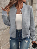 Women's Knitwear Cardigan – Long Sleeves & Modern Zip