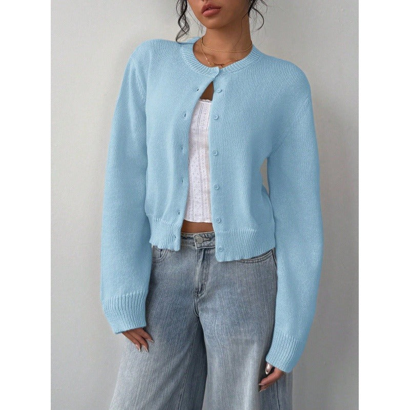Women's Knit Cardigan – Slim Fit Short Cut
