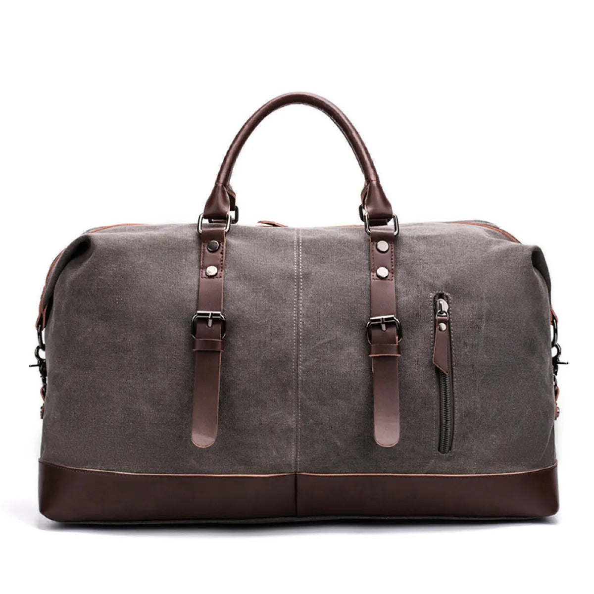 Men's Canvas Travel Bag – Structured Large Capacity Duffle Bag
