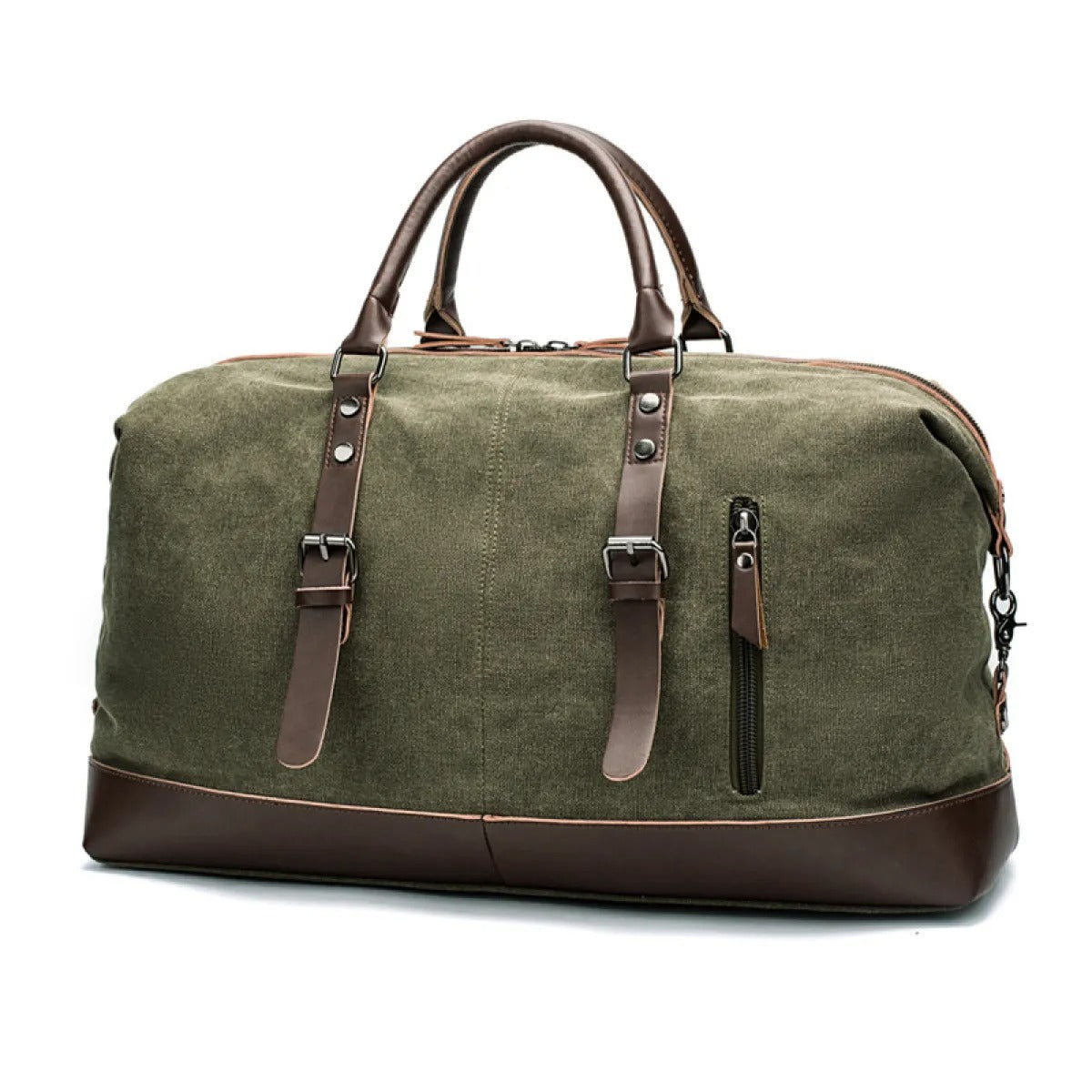 Men's Canvas Travel Bag – Structured Large Capacity Duffle Bag