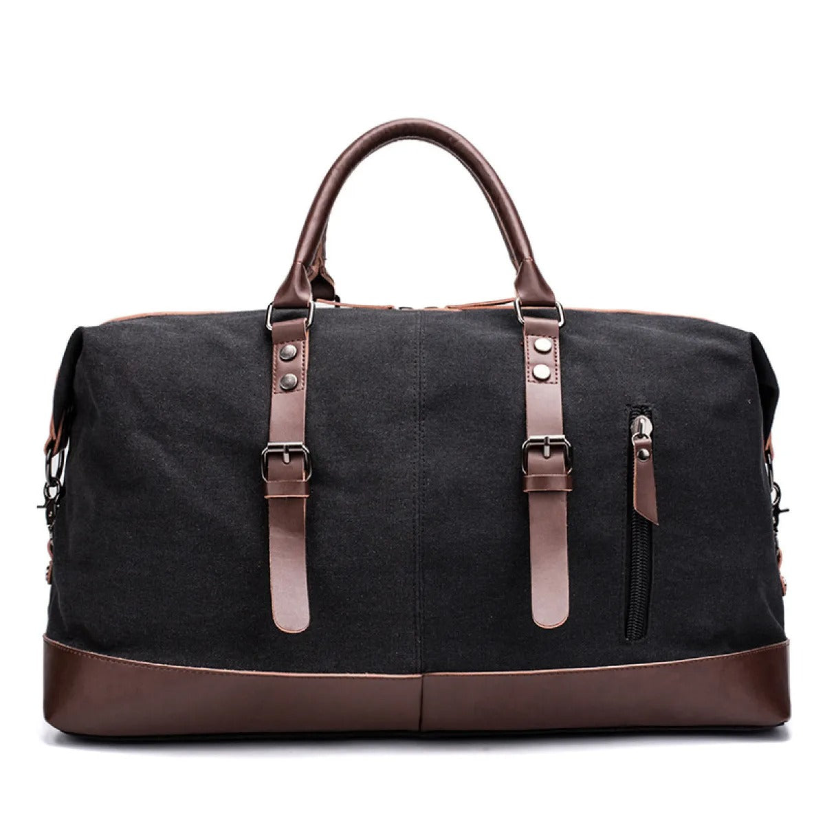 Men's Canvas Travel Bag – Structured Large Capacity Duffle Bag