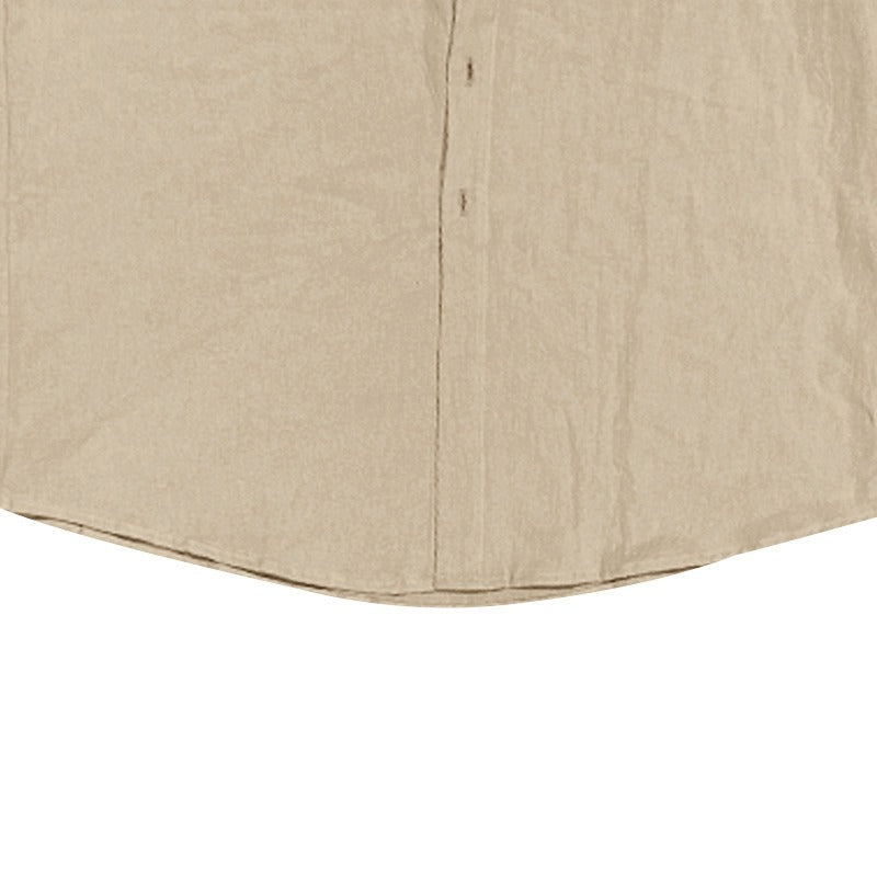 Men's Two-Piece Linen Set – Breathable Shirt and Drawstring Pants