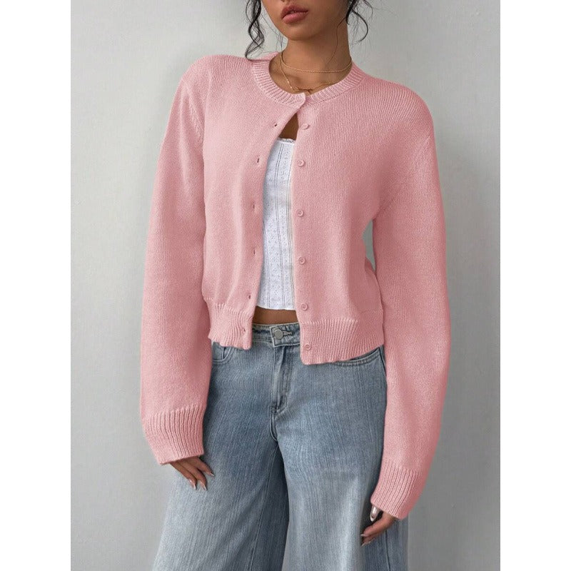 Women's Knit Cardigan – Slim Fit Short Cut