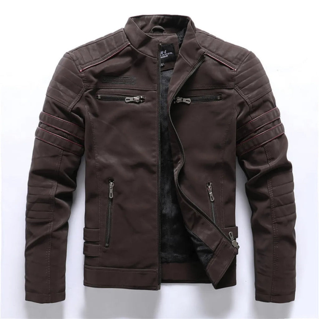 Men's Bomber Jacket Vegan – Structured-Style Zip Jacket