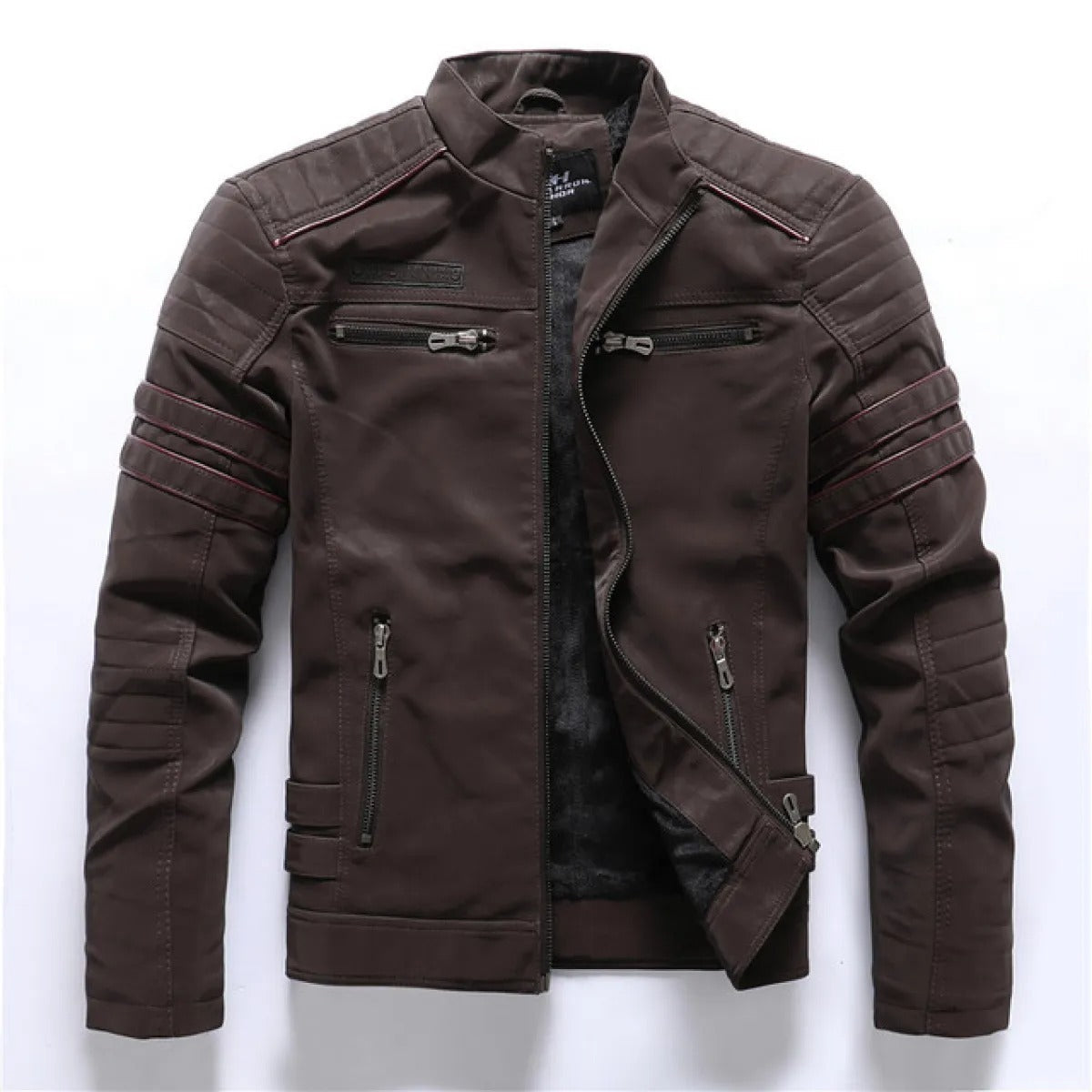 Men's Bomber Jacket Vegan – Structured-Style Zip Jacket