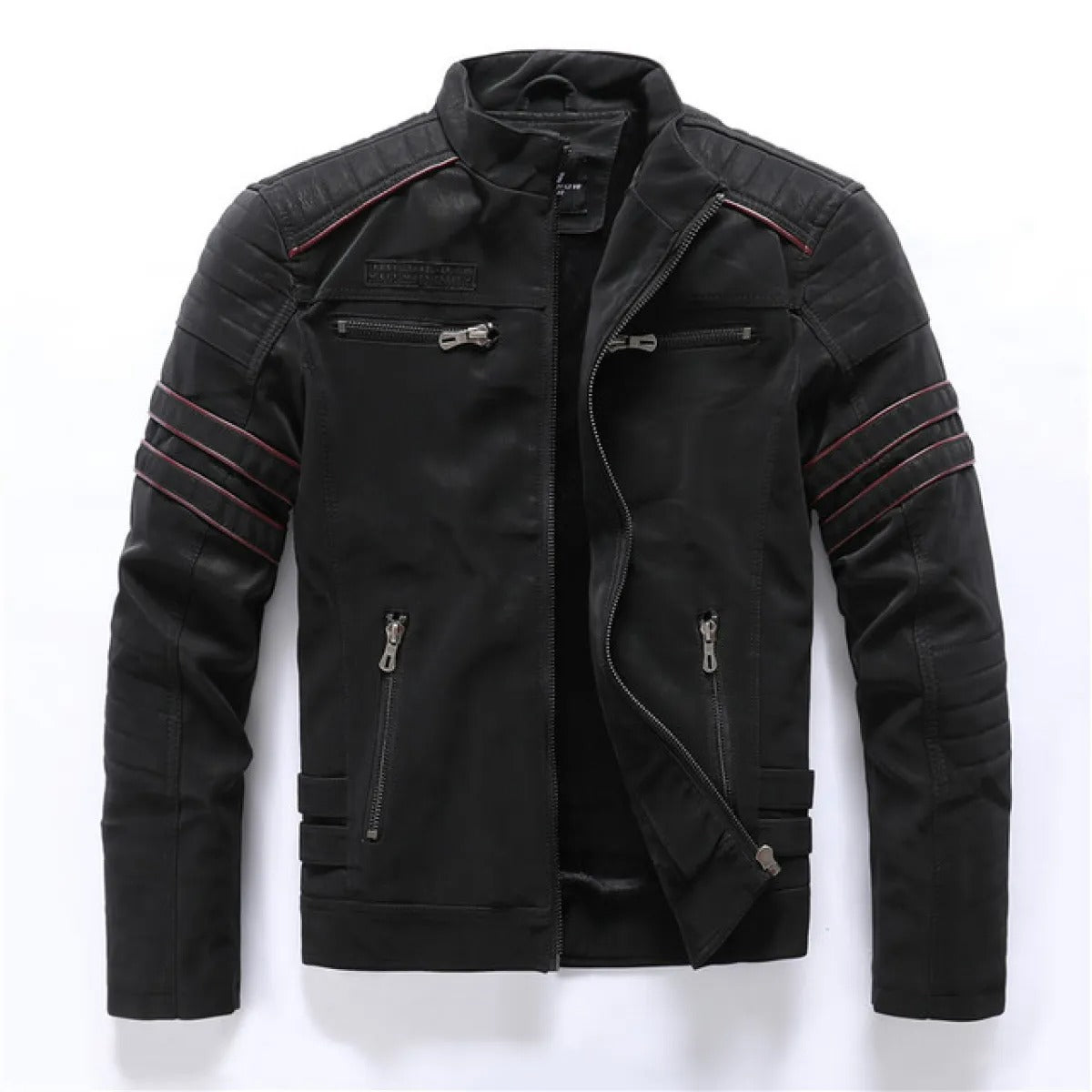 Men's Bomber Jacket Vegan – Structured-Style Zip Jacket