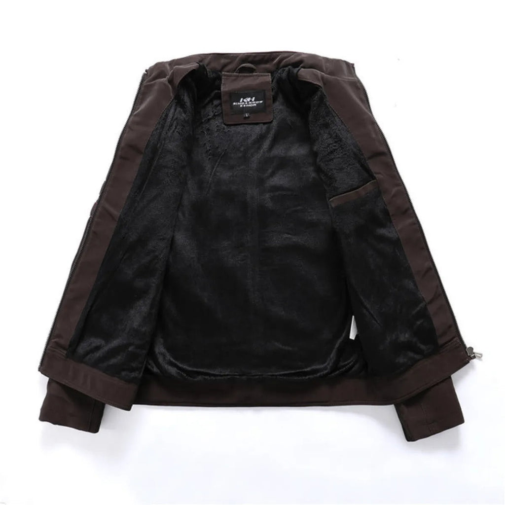 Men's Bomber Jacket Vegan – Structured-Style Zip Jacket