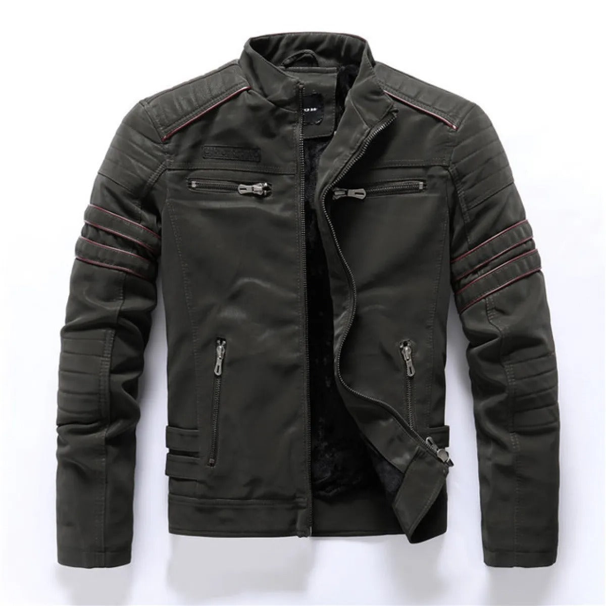 Men's Bomber Jacket Vegan – Structured-Style Zip Jacket