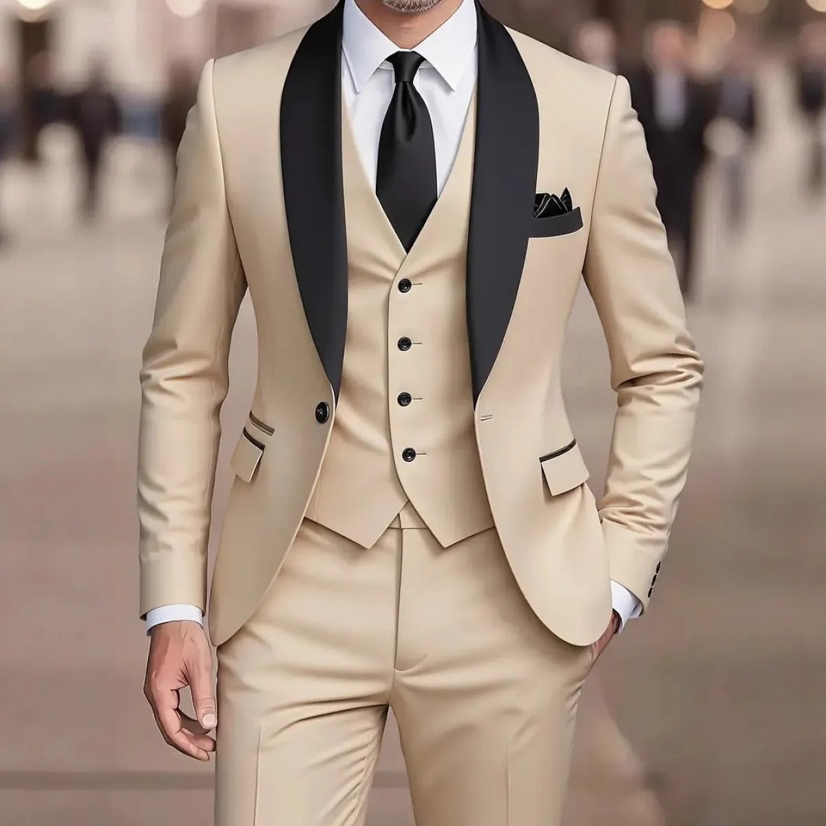 Men's 3-Piece Suit – Minimalist Casual Fit