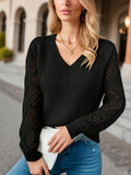 Women's Knitwear – Modern Openwork Sleeves