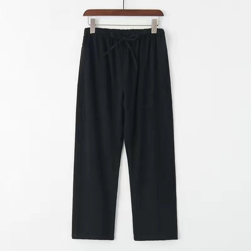 Men’s Casual Linen Trousers – Breathable Relaxed Straight Fit