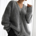 Women's Buttoned Cardigan – Relaxed Straight Fit