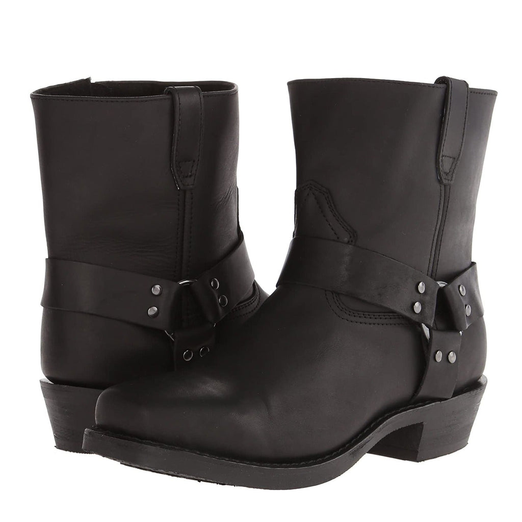 Men's Cowboy Boots – Embossed Mid-Calf Harness Style