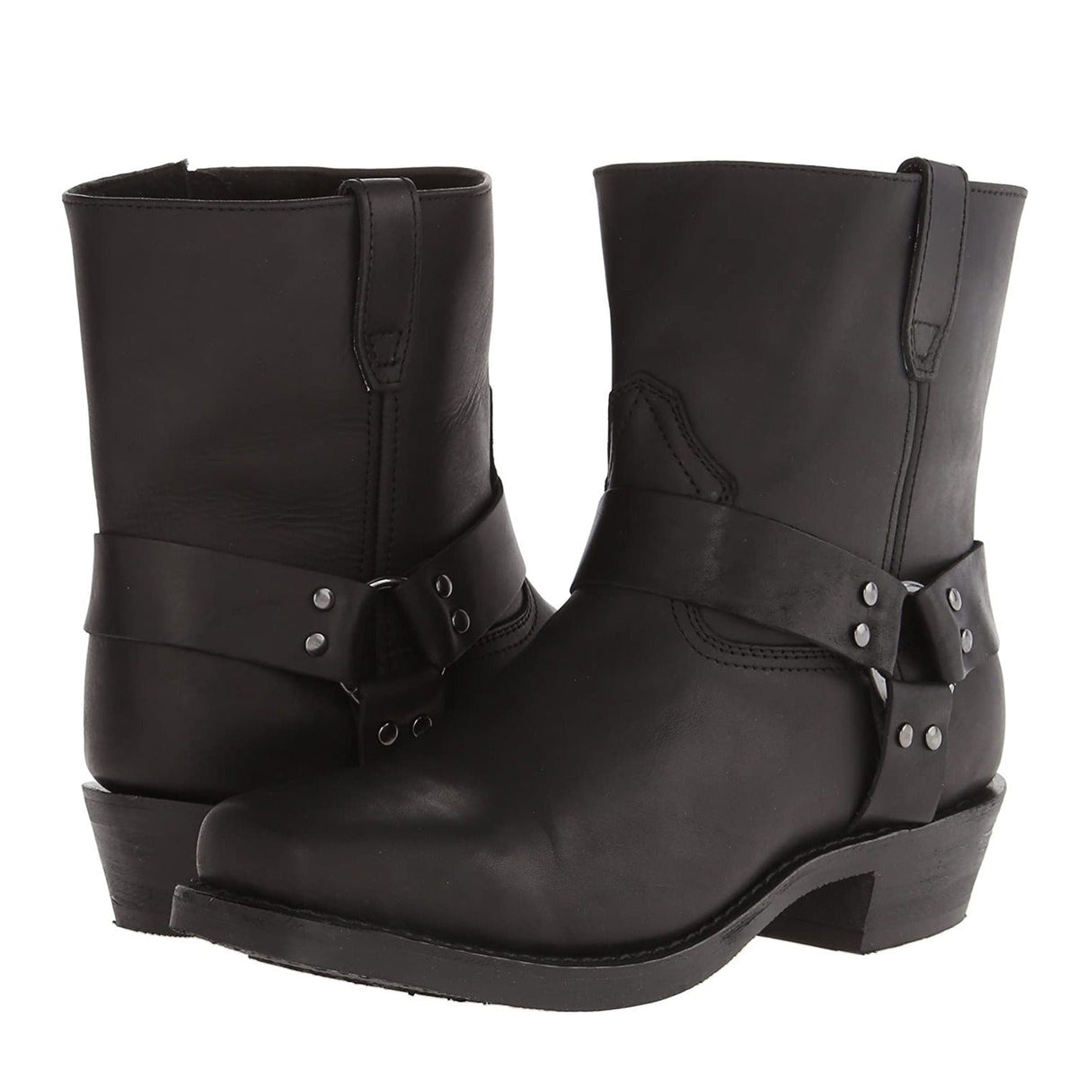 Men's Cowboy Boots – Embossed Mid-Calf Harness Style
