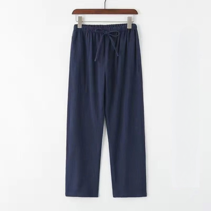 Men’s Casual Linen Trousers – Breathable Relaxed Straight Fit