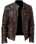 Men's Slim Stand-Collar Jacket – Zipped Pockets