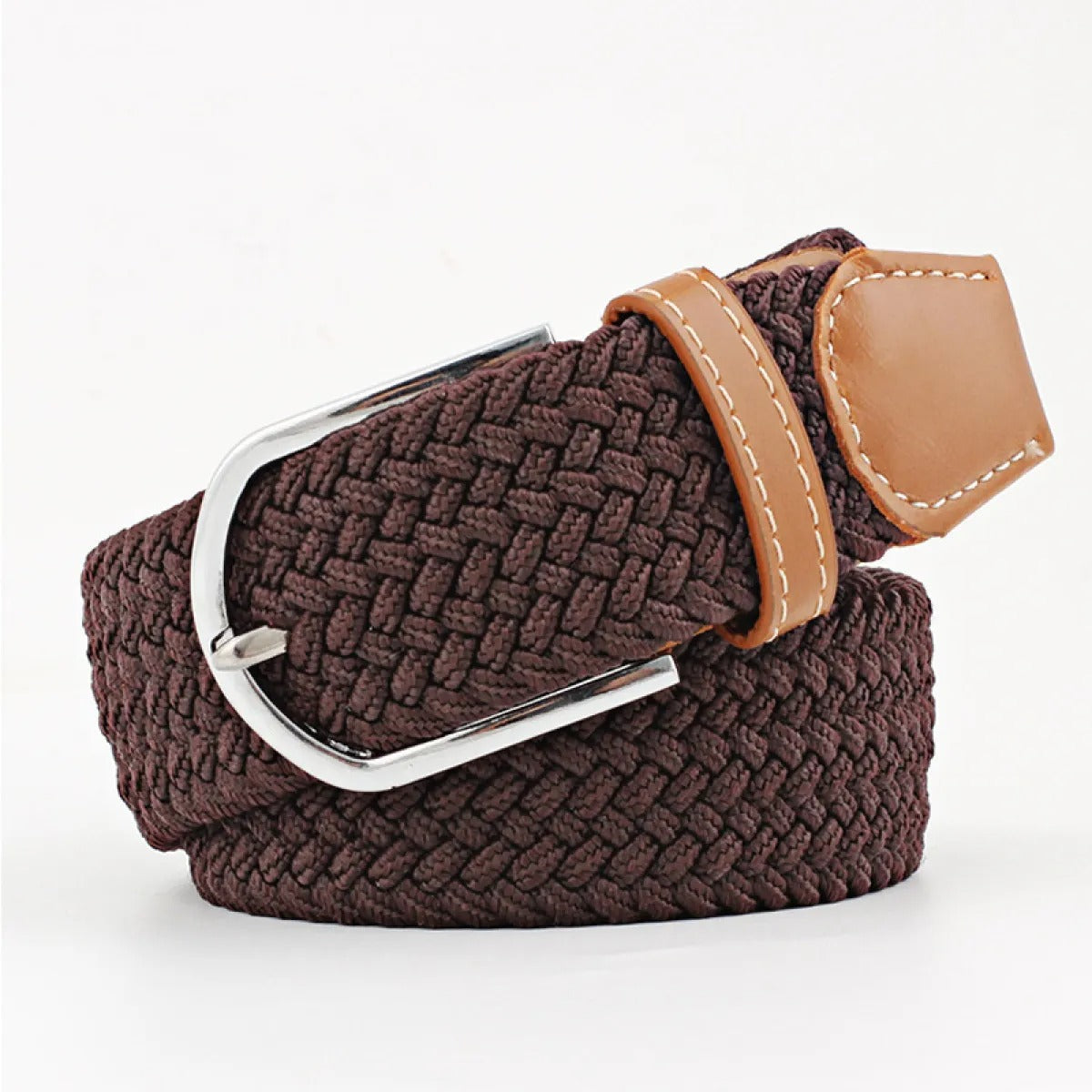 Stretch Braided Belt – Adjustable Alloy Buckle