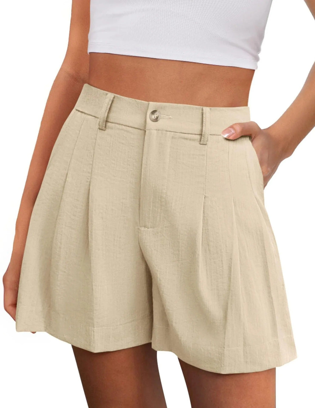 Short Women High Waist Tailored Cut – Casual Fit & Elegant Silhouette