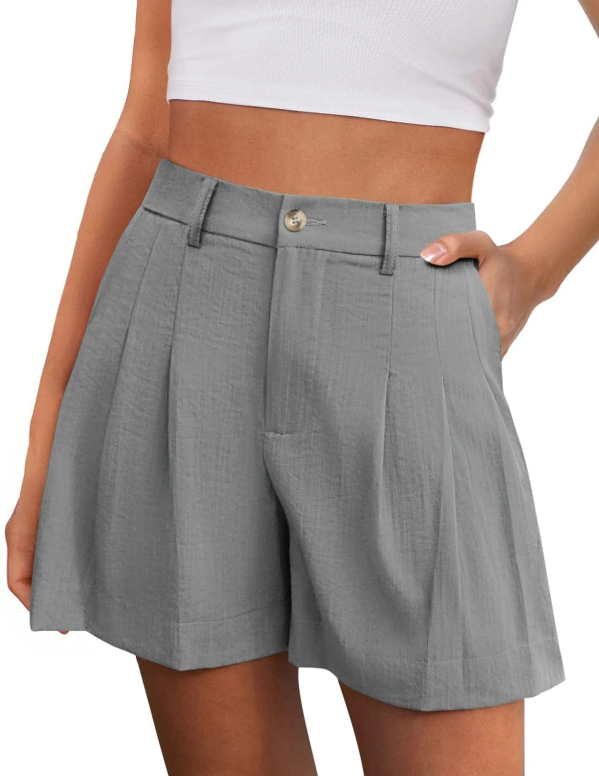 Short Women High Waist Tailored Cut – Casual Fit & Elegant Silhouette