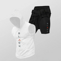 Men's Two-Piece Set – Sleeveless Hoodie and Lightweight Graphic Shorts
