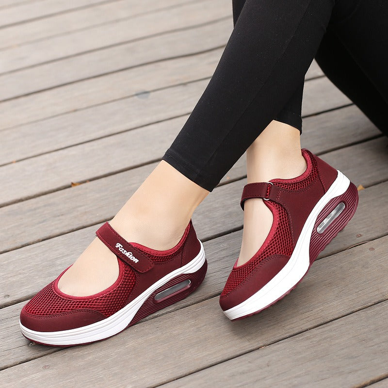Women's Mary Jane Sneakers – Breathable Mesh and Comfortable Orthopedic Sole