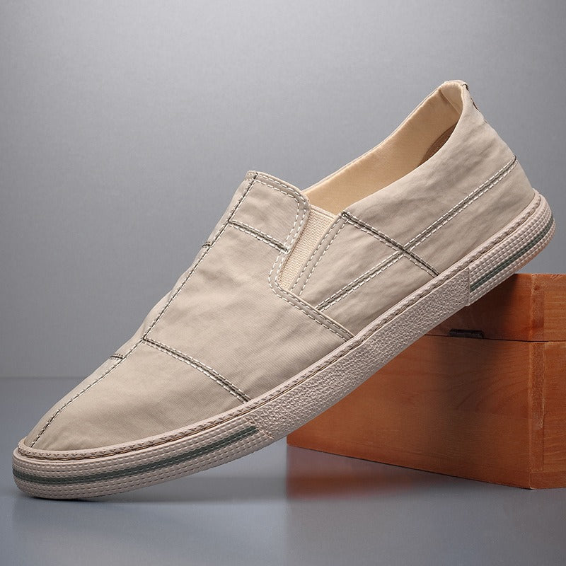 Men's Low-Top Canvas Sneakers – Lightweight Casual Style