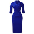 Plus Size Fitted Women's Dress – Elegant Tailored Silhouette
