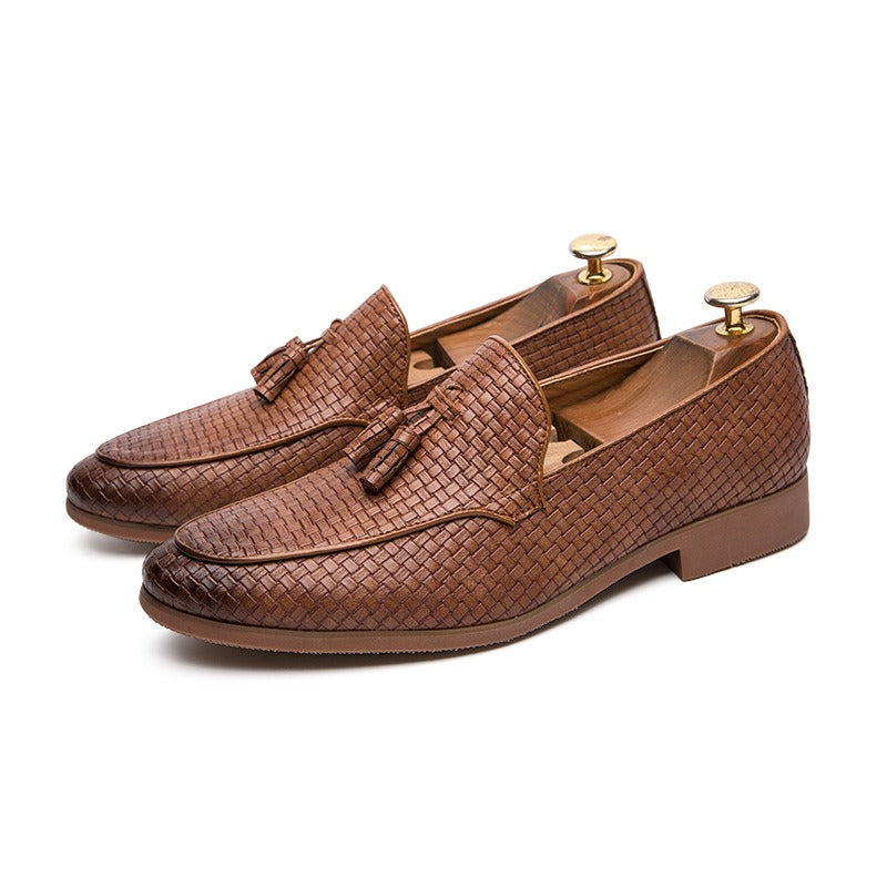 Men's Tassel Loafers – Elegant Textured Upper