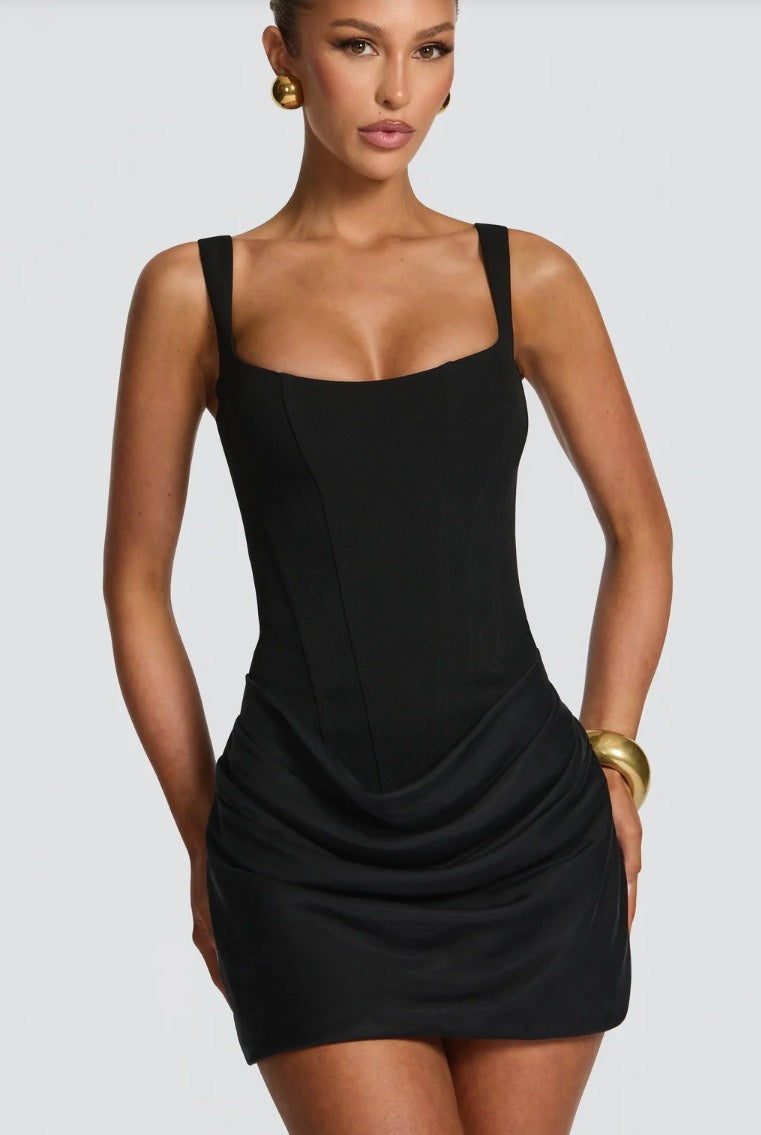 Women's Corset Mini Dress – Sleeveless, Structured Fit for Evening