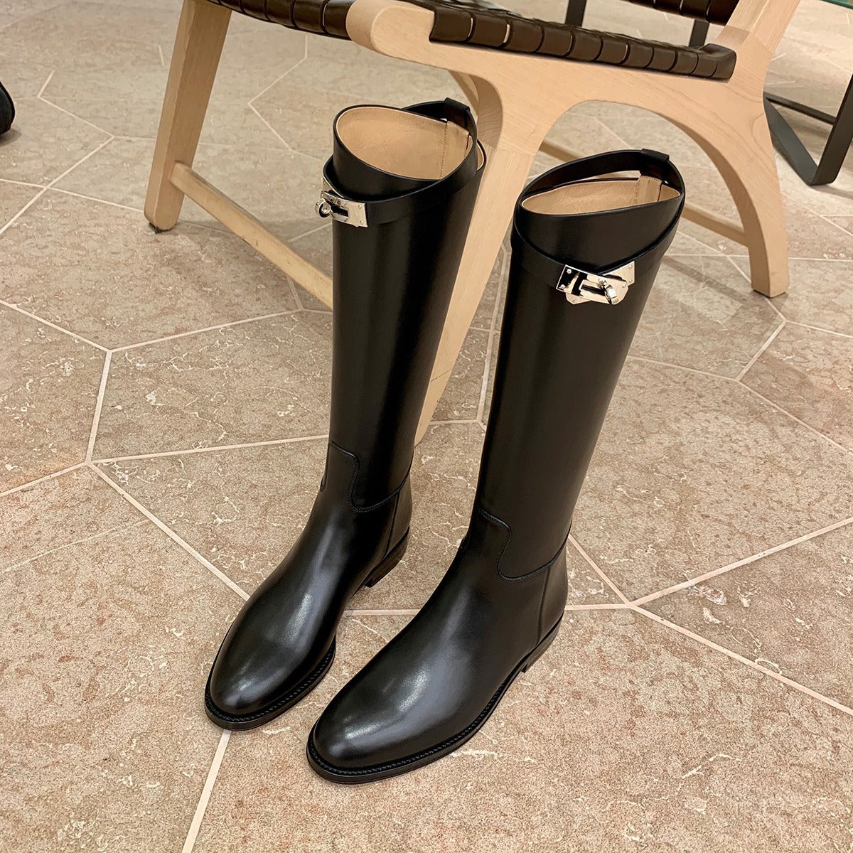 Women's Tall Minimalist Boot - Long shaft, round toe, casual style