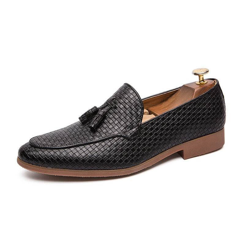 Men's Tassel Loafers – Elegant Textured Upper