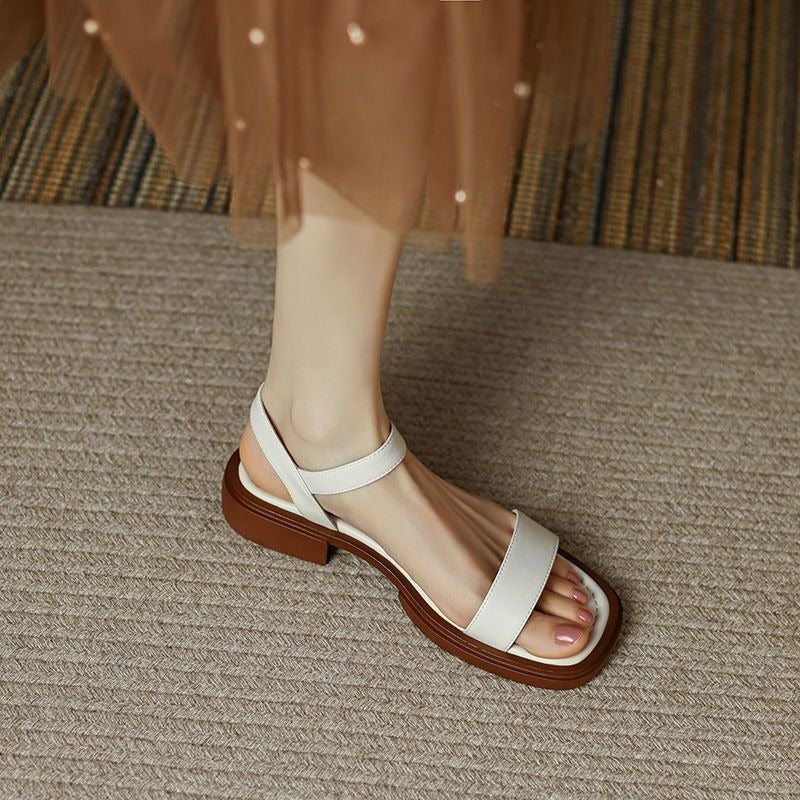 Flat Sandals for Women – Soft Retro Platform Style