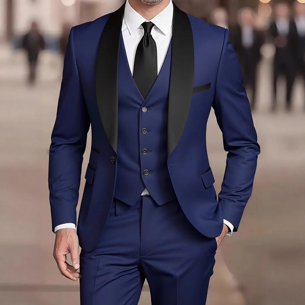Men's 3-Piece Suit – Minimalist Casual Fit