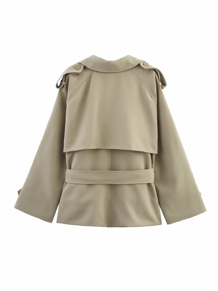 Women's Short Windbreaker Coat – Relaxed Fit