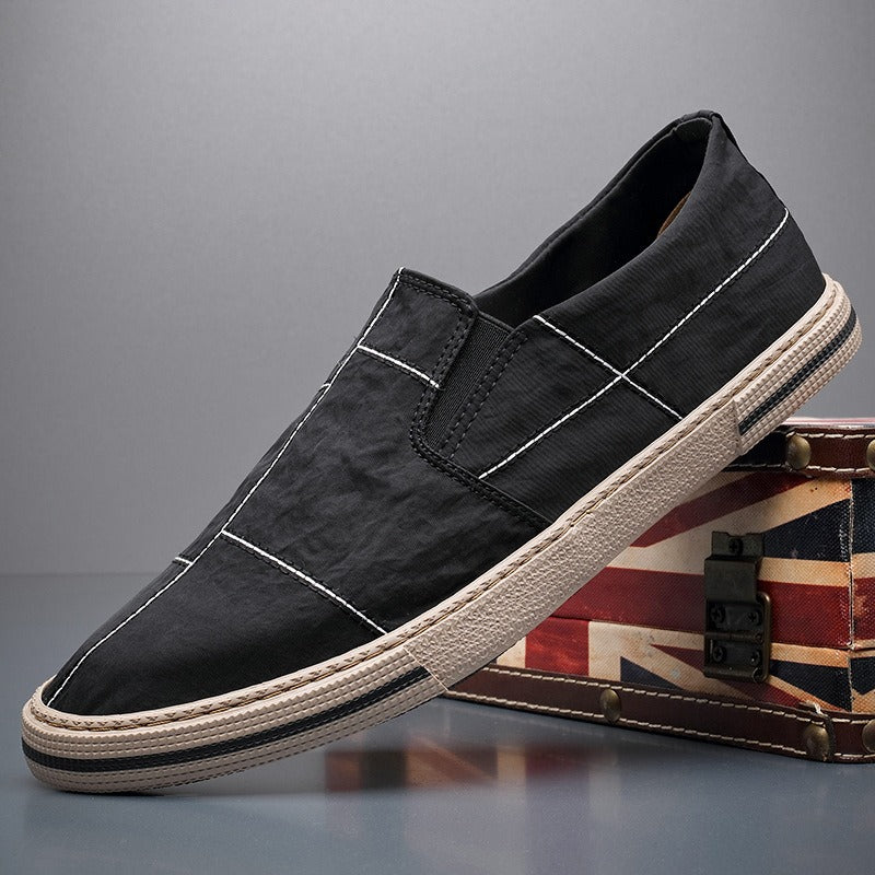 Men's Low-Top Canvas Sneakers – Lightweight Casual Style