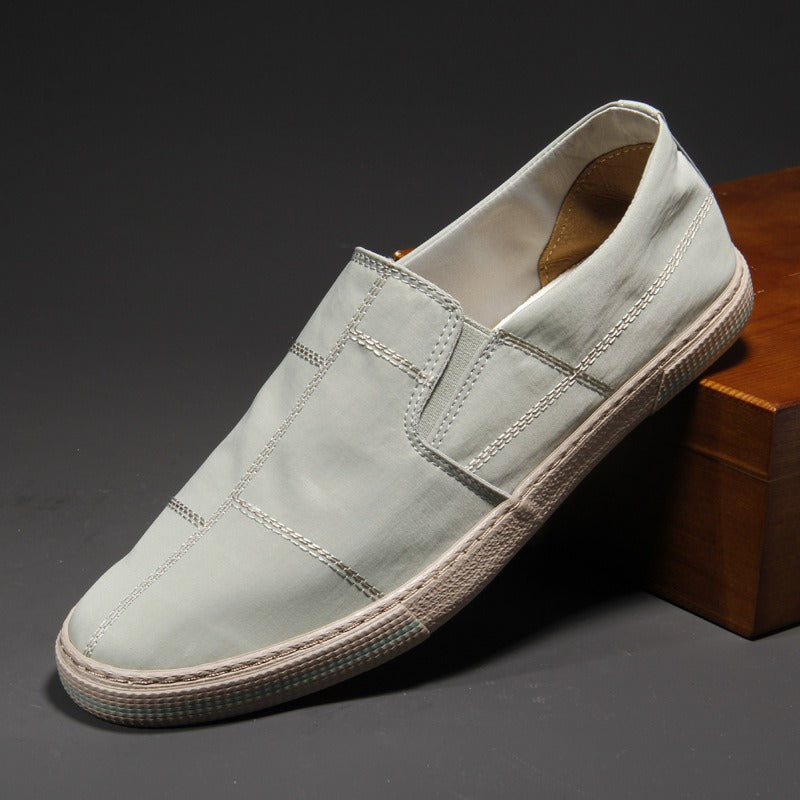 Men's Low-Top Canvas Sneakers – Lightweight Casual Style