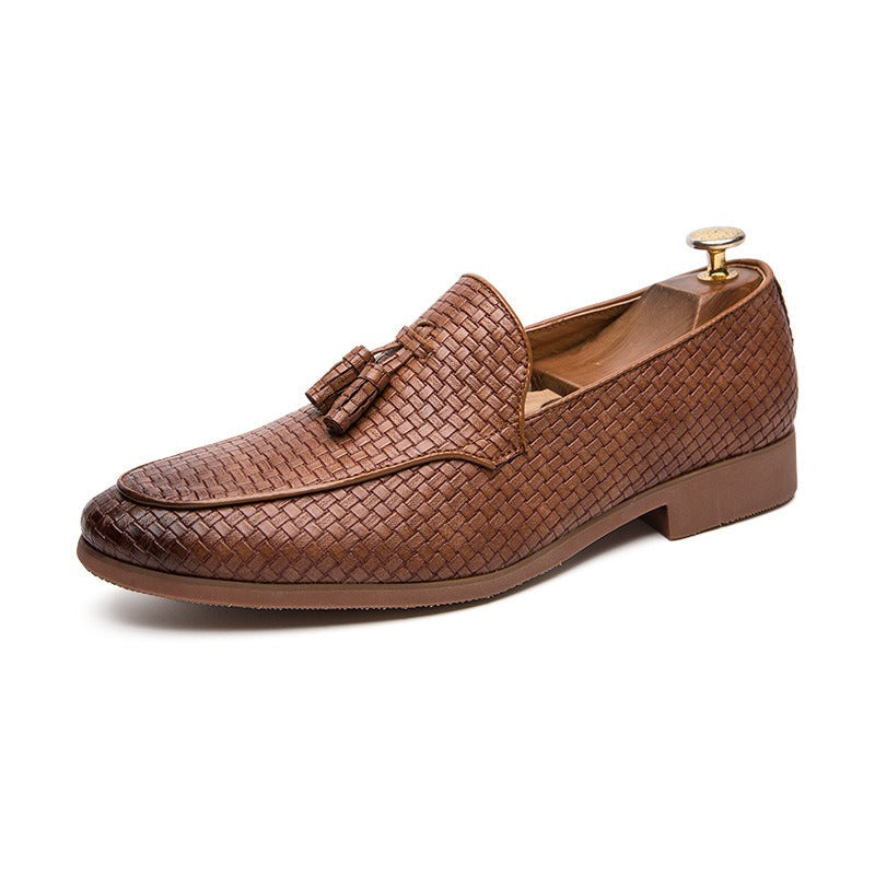 Men's Tassel Loafers – Elegant Textured Upper